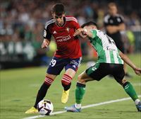 Osasuna sufre la primera derrota contra el Betis (1-0)