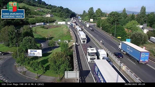 Auto-ilarak Biriatun gaur goizean. Argazkia: Segurtasun Sailak.