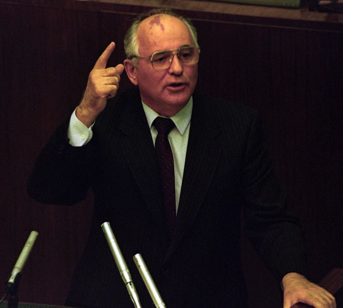 Mikhail Gorbatxov, 1991ako irudi batean. EFE