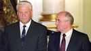 Mijaíl Gorbachov y Boris Yeltsin en una imagen de 1991. Foto: EFE
