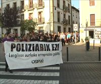 Indar polizialen aurkako manifestazioa egin dute Altsasun, Ospa Egunari amaiera emateko