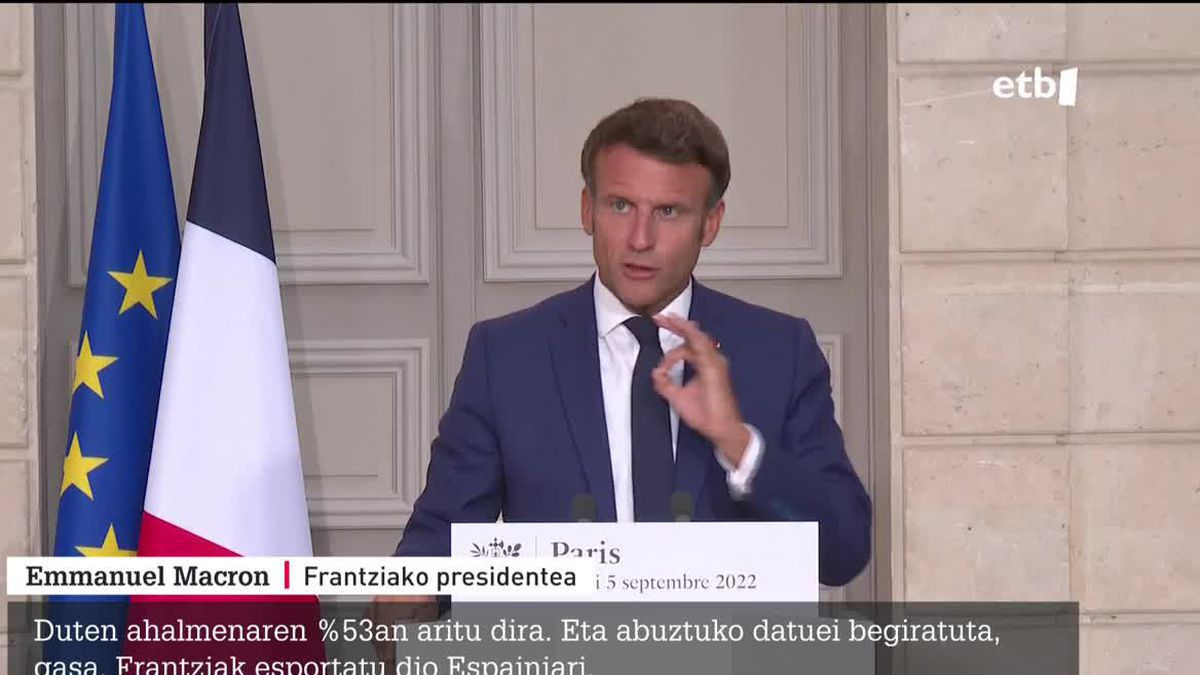 Emmanuel Macron, Frantziako presidentea. Artxiboko argazkia: EFE