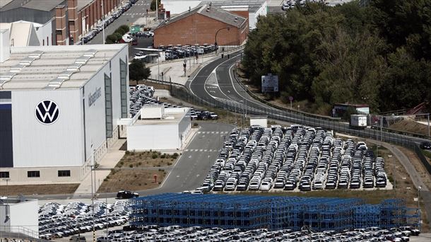 Las instalaciones de la factoría de Volkswagen Navarra en Landaben.