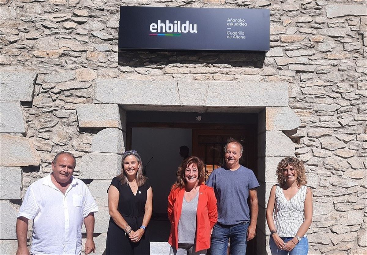 EH Bildu Araba ha inaugurado hoy el primer "ehbilgune" de Añana. Foto: EH Bildu