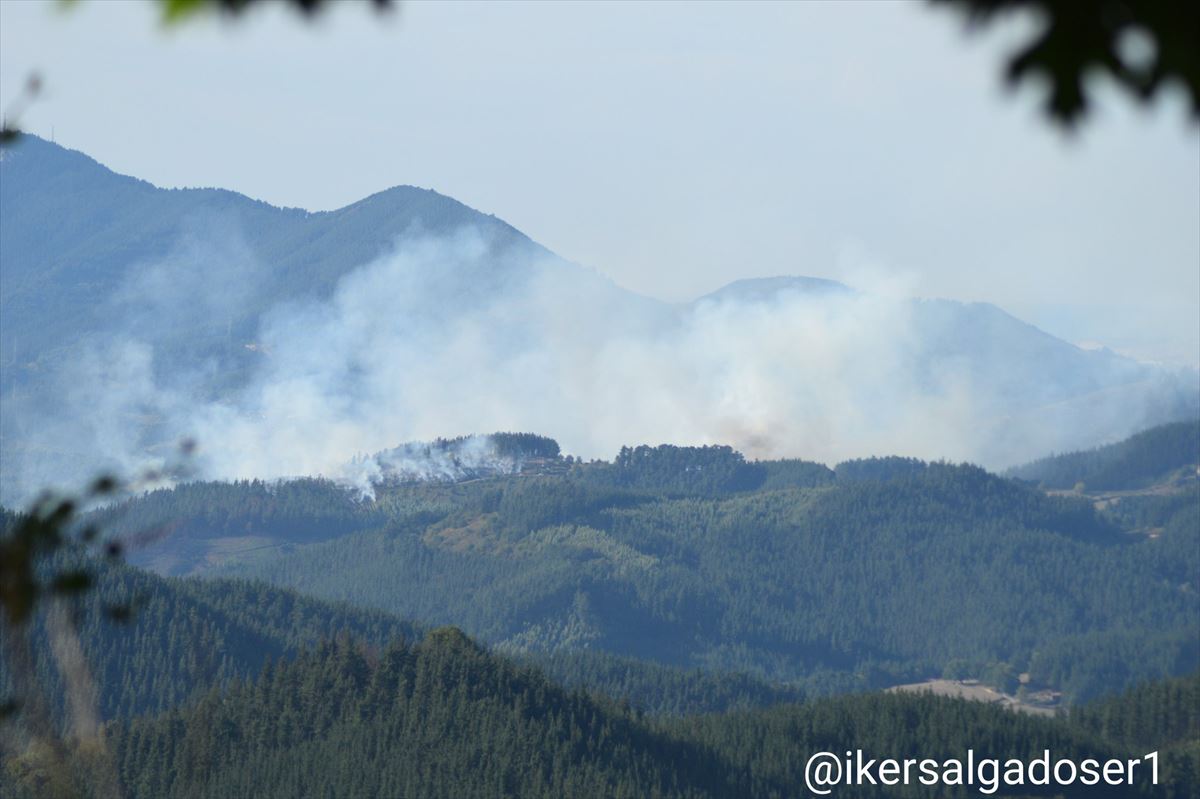 Imagen de archivo de un incendio forestal. Foto: Iker Salgado