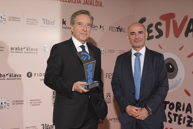 Iñaki Gabilondo, con Andoni Aldekoa (Foto: EITB Media)