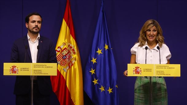 Alberto Garzón y Yolanda Díaz