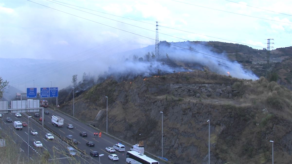 Incendio en Barakaldo. Imagen: EITB Media
