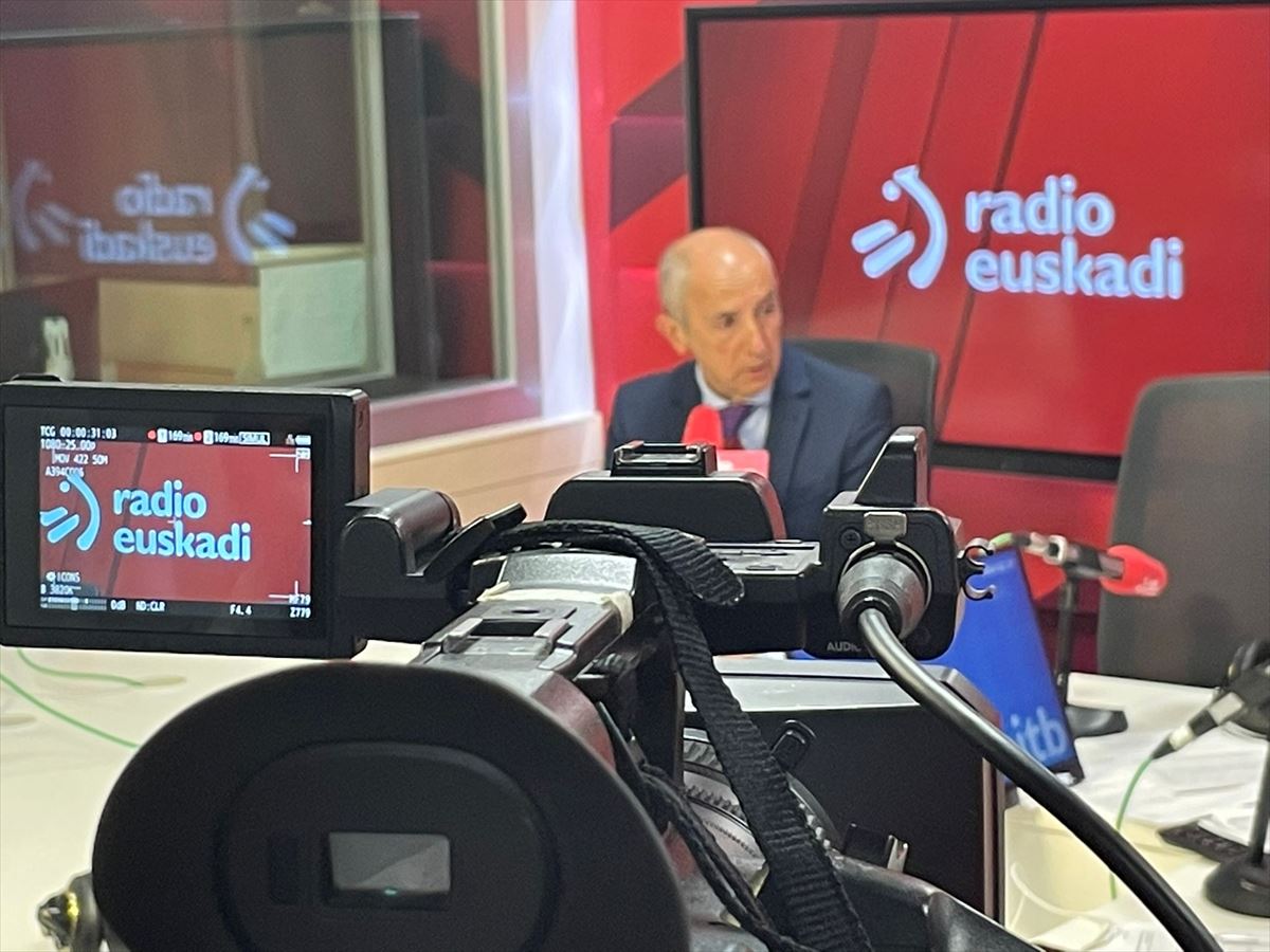 Josu Erkoreka, hoy, en Radio Euskadi. Foto: EITB Media