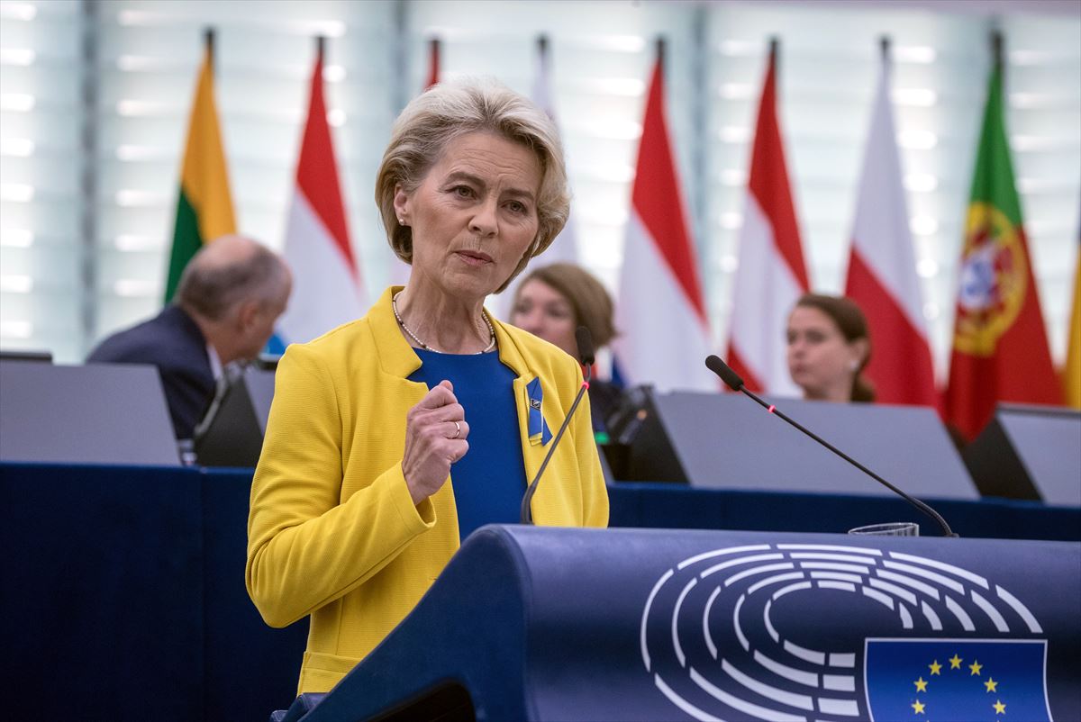 Ursula von der Leyen Europako Batzordeko presidentea. Argazkia: Efe