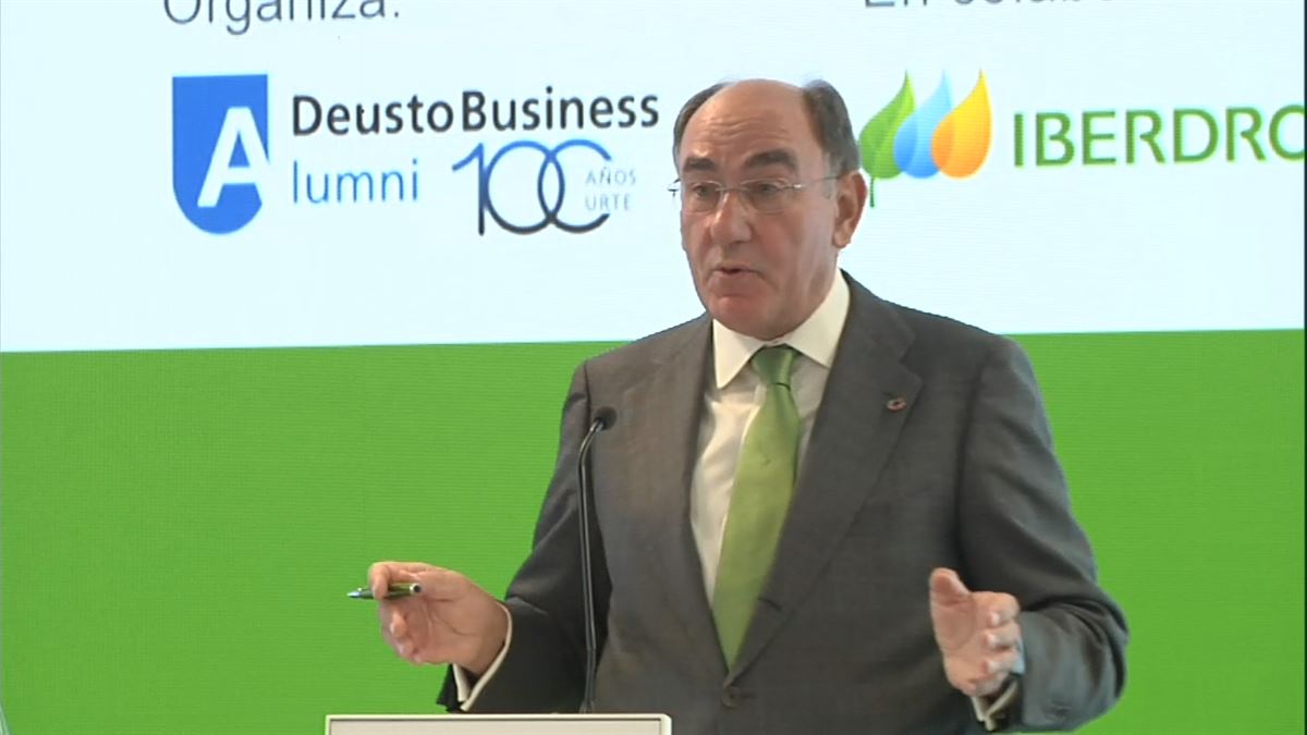 Ignacio Sánchez Galán. Imagen obtenida de un vídeo de EITB Media.