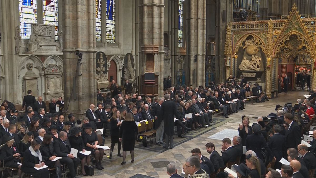 Interior de la abadía de Westminster. Imagen obtenida de un vídeo de Agencias.