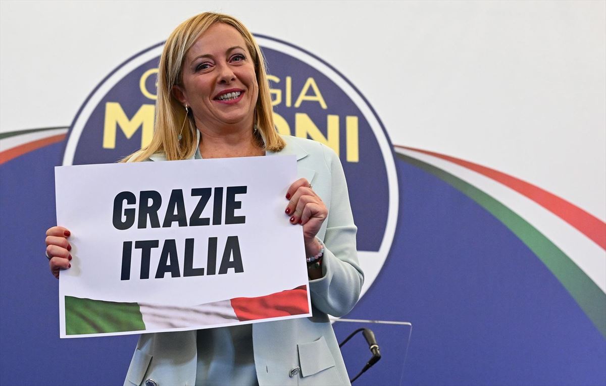 Giorgia Meloni: ''Italiarrak batzeko gobernatuko dugu''