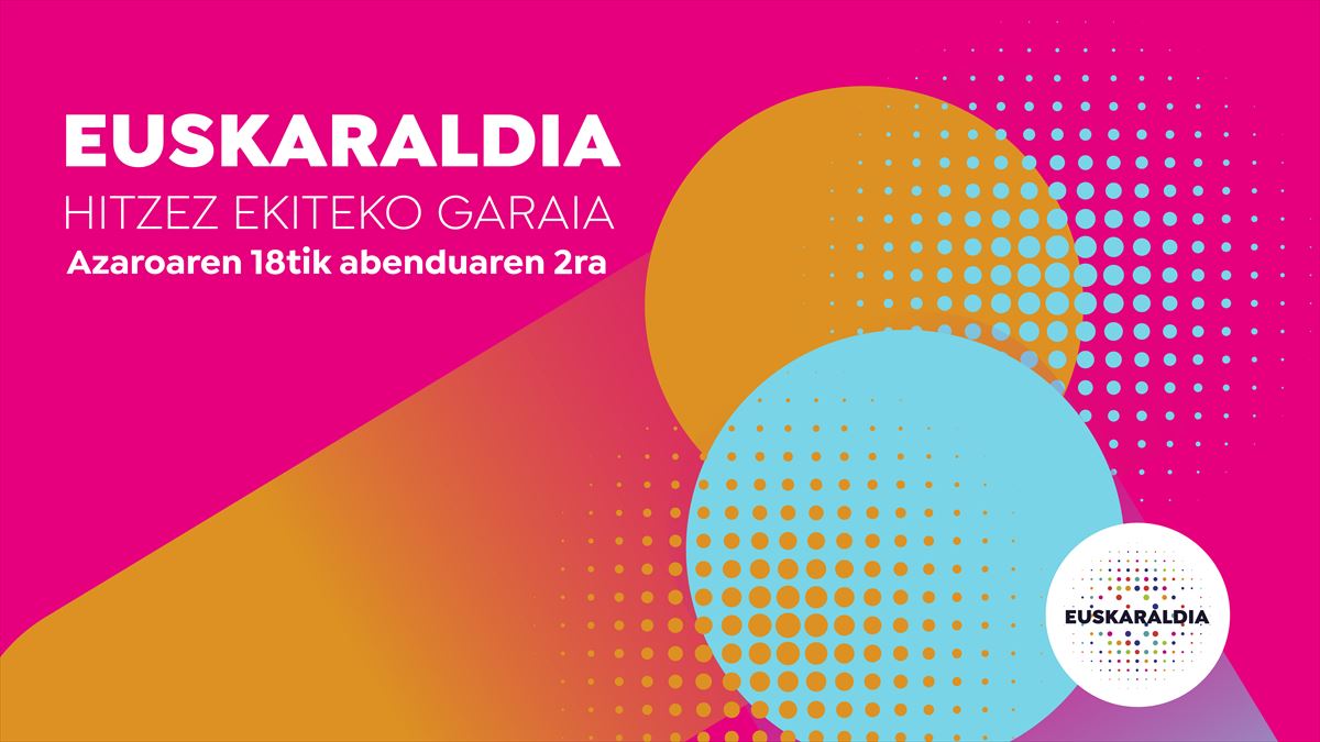 Cartel anunciador del Euskaraldia 2022
