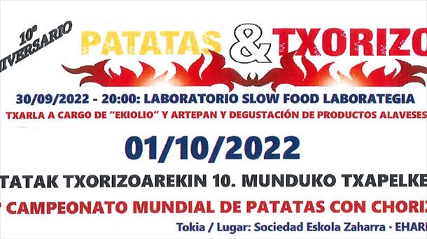 Ali acoge este sábado el X Campeonato Mundial de Patatas con Chorizo.