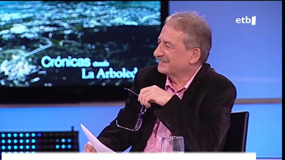 Ander Landaburu, en el programa 'La noche de crónicas'. Foto de archivo: EITB Media