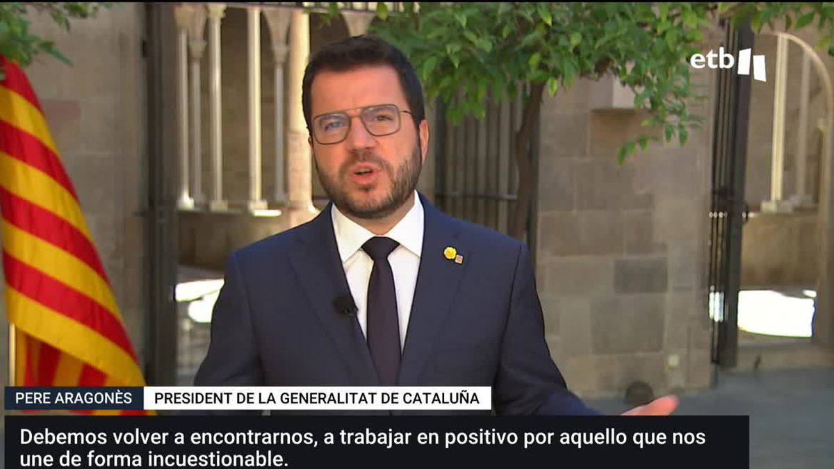 El president de la Generalitat Pere Aragonès no participará en la manifestación conjunta en Barcelona