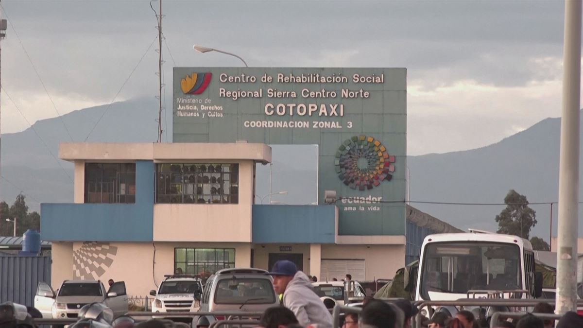 Cárcel Cotopaxi Número 1. Imagen obtenida de un vídeo de agencias.