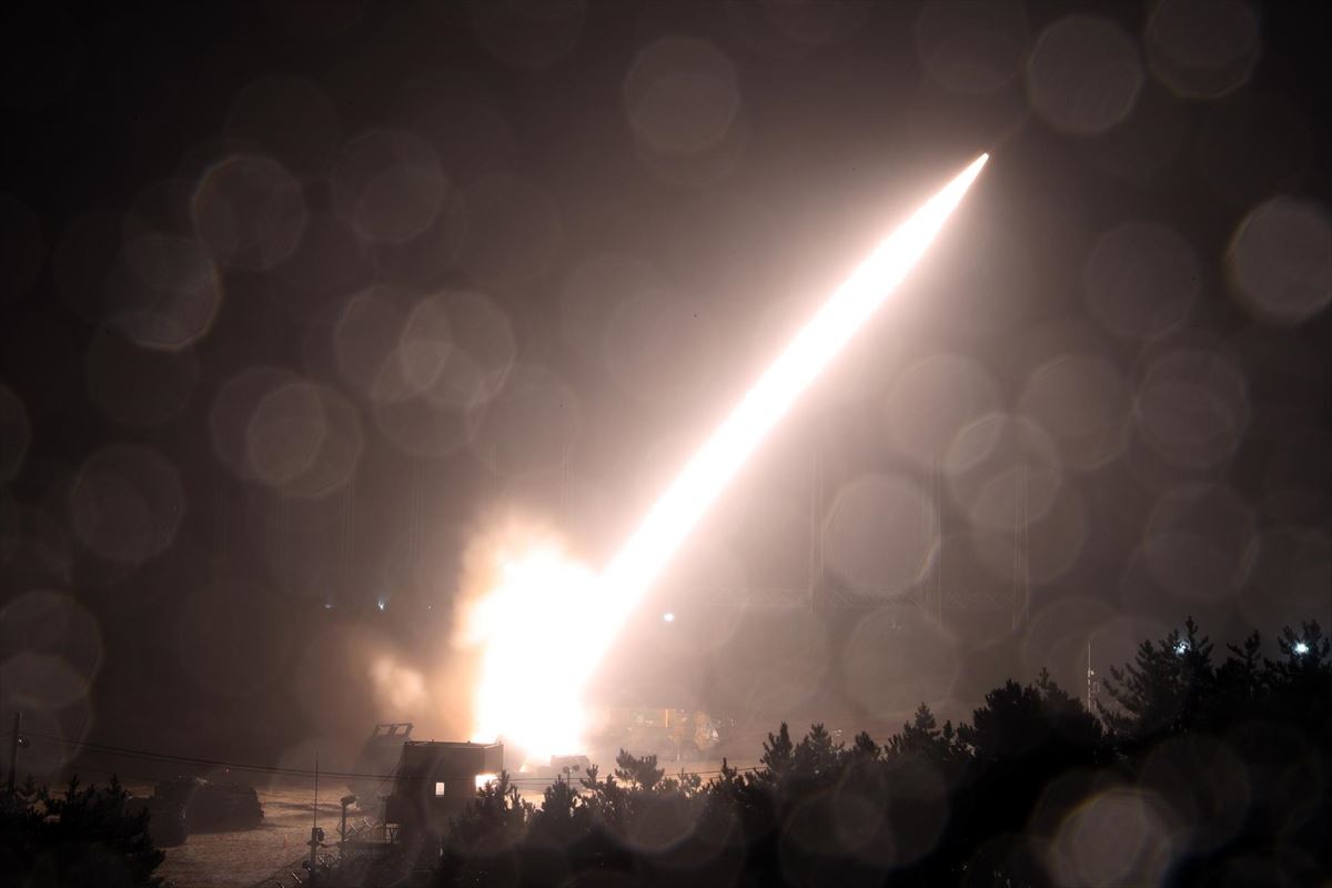 Misil lanzado por Corea del Sur. Foto: EFE.