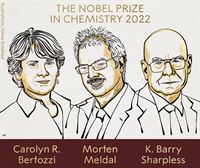 Carolyn R. Bertozzi, Morten Meldal eta K. Barry Sharpless zientzialariek irabazi dute Kimikako Nobel Saria
