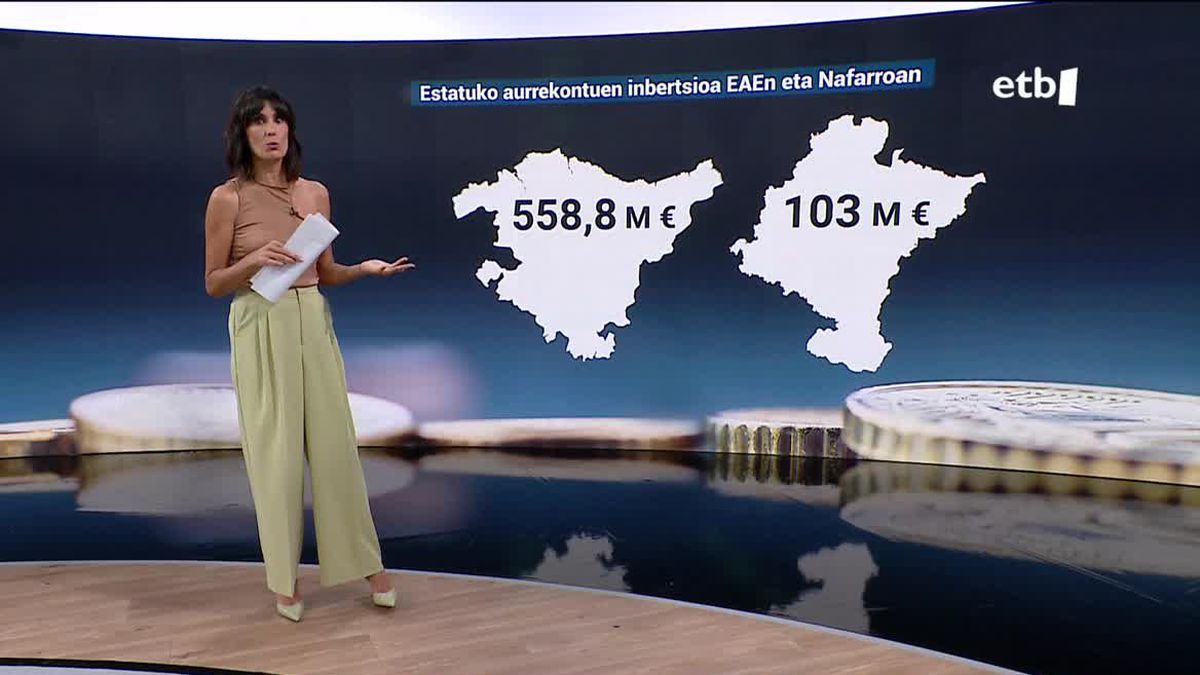 Euskal Autonomia Erkidegoak 558 milioi euro hartuko ditu inbertsioetan; Nafarroak, 103 milioi euro