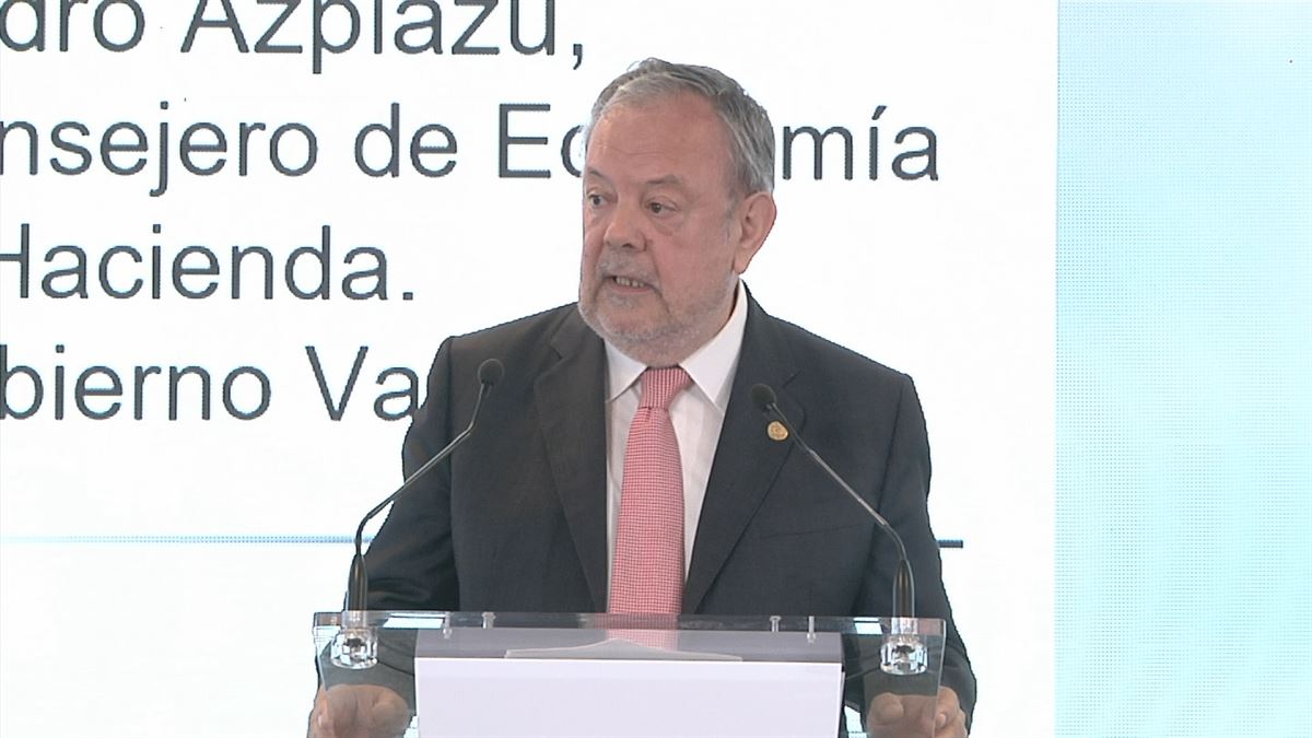 Pedro Azpiazu. Imagen obtenida de un vídeo de EITB Media.