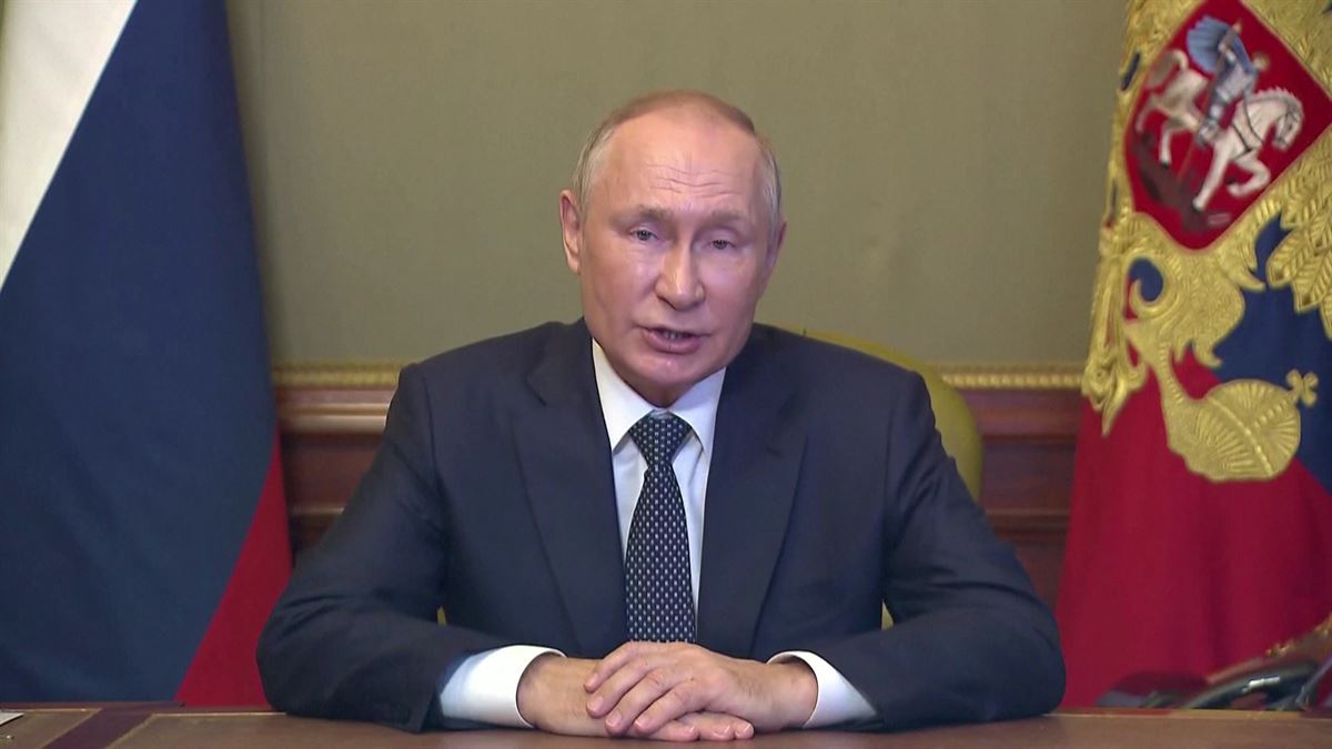 Vladimir Putin. Agentzietako bideo batetik ateratako irudia.