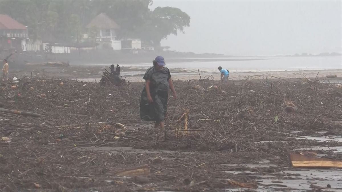 Inundaciones en Centroamérica. Imagen obtenida de un vídeo de Agencias.