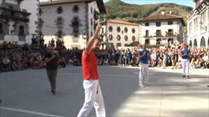 Gran despedida de Oinatz Bengoetxea en Leitza