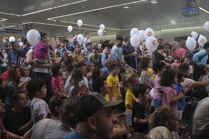 Fiesta BIZI EITB en el BEC, esta mañana. EITB Media.