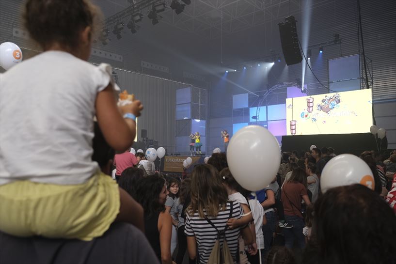 Fiesta BIZI EITB en el BEC, esta mañana. EITB Media.