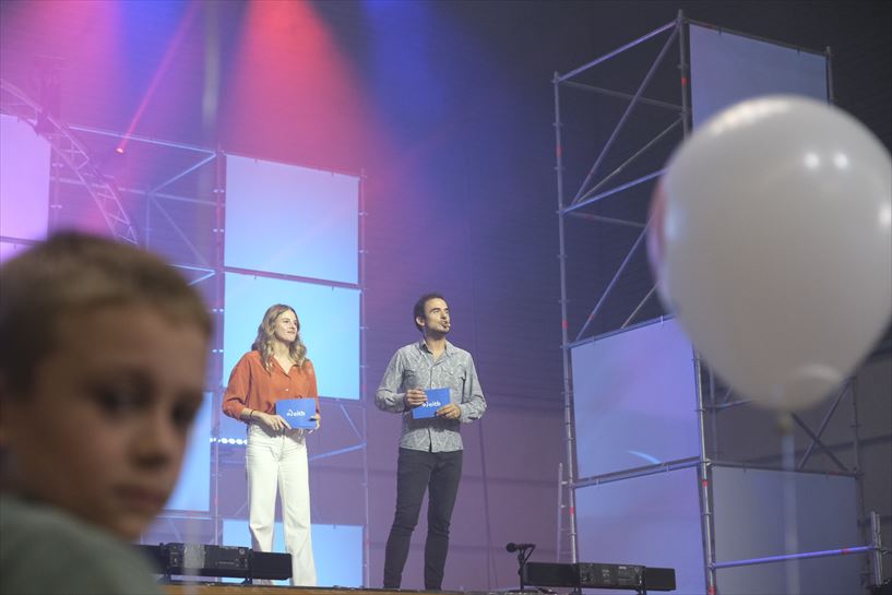 Fiesta BIZI EITB en el BEC, esta mañana. EITB Media.