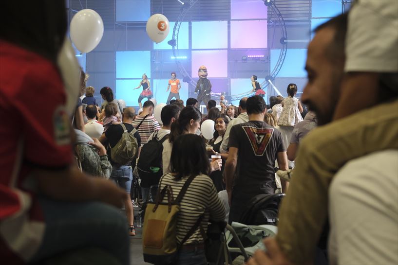 Fiesta BIZI EITB en el BEC, esta mañana. EITB Media.