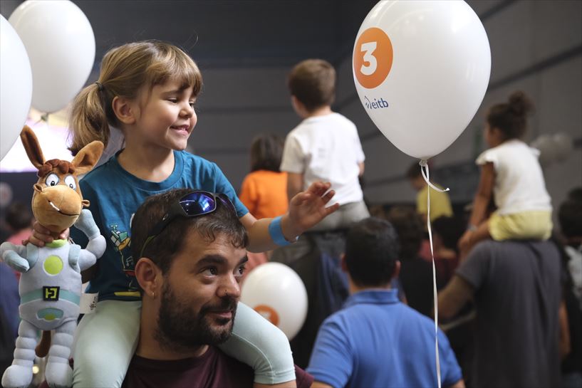 Fiesta BIZI EITB en el BEC, esta mañana. EITB Media.