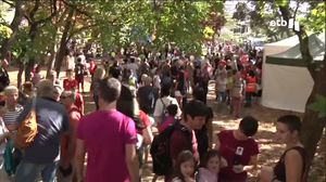La fiesta del Nafarroa Oinez ha reunido hoy a miles de personas en Tafalla