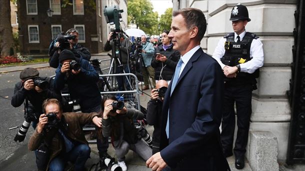 El ministro británico de Economía, Jeremy Hunt, el pasado viernes. Foto: EFE