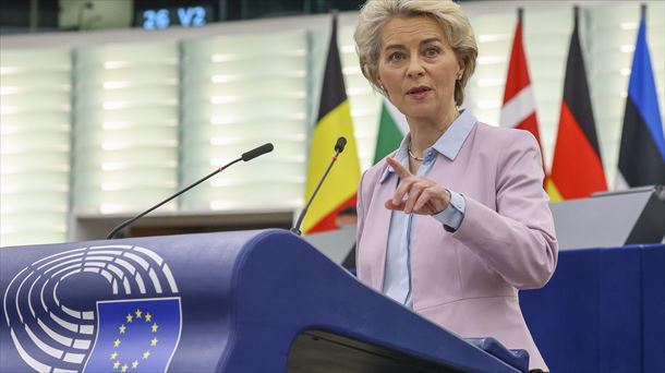 Ursula von der Leyen, Europako Parlamentuan.