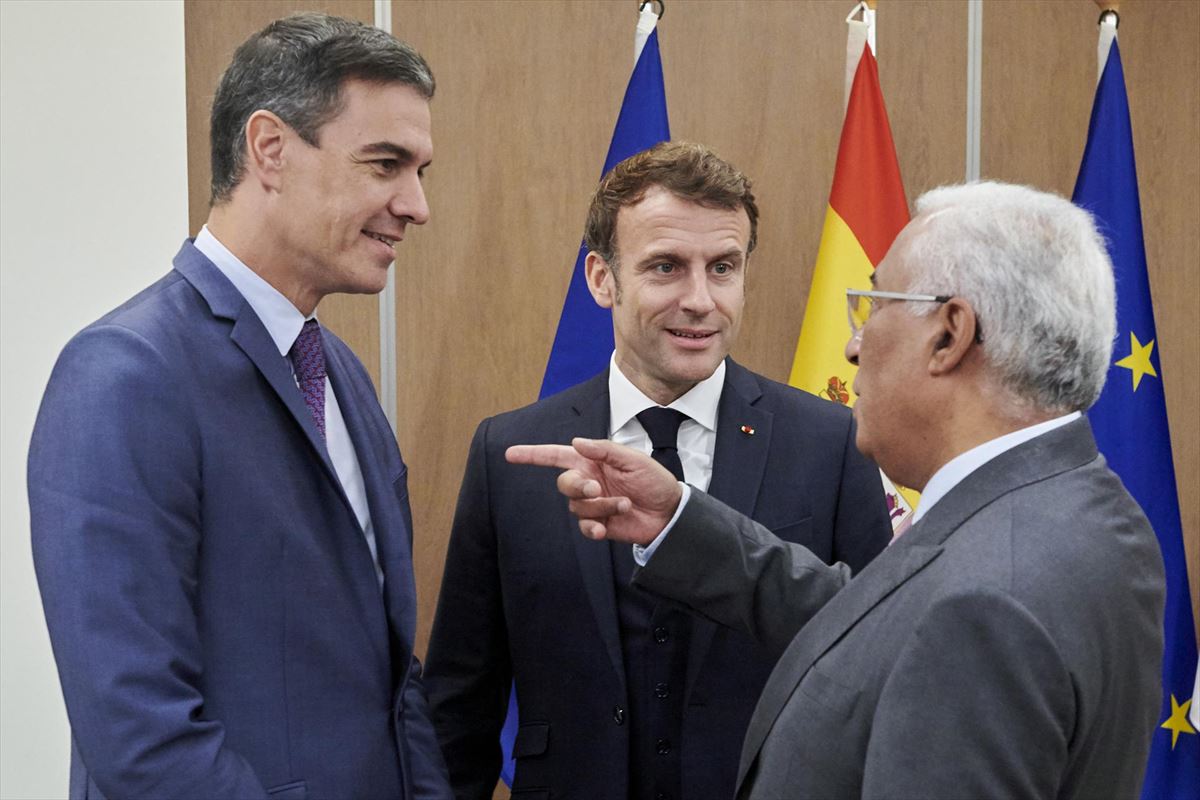 Sánchez, Macron y Costa