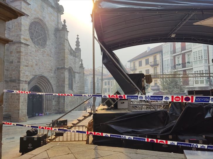 Las putxeras de Balmaseda ha sido suspendidas por un incendio en el monte Arbalitza. (Foto: 'MQP')