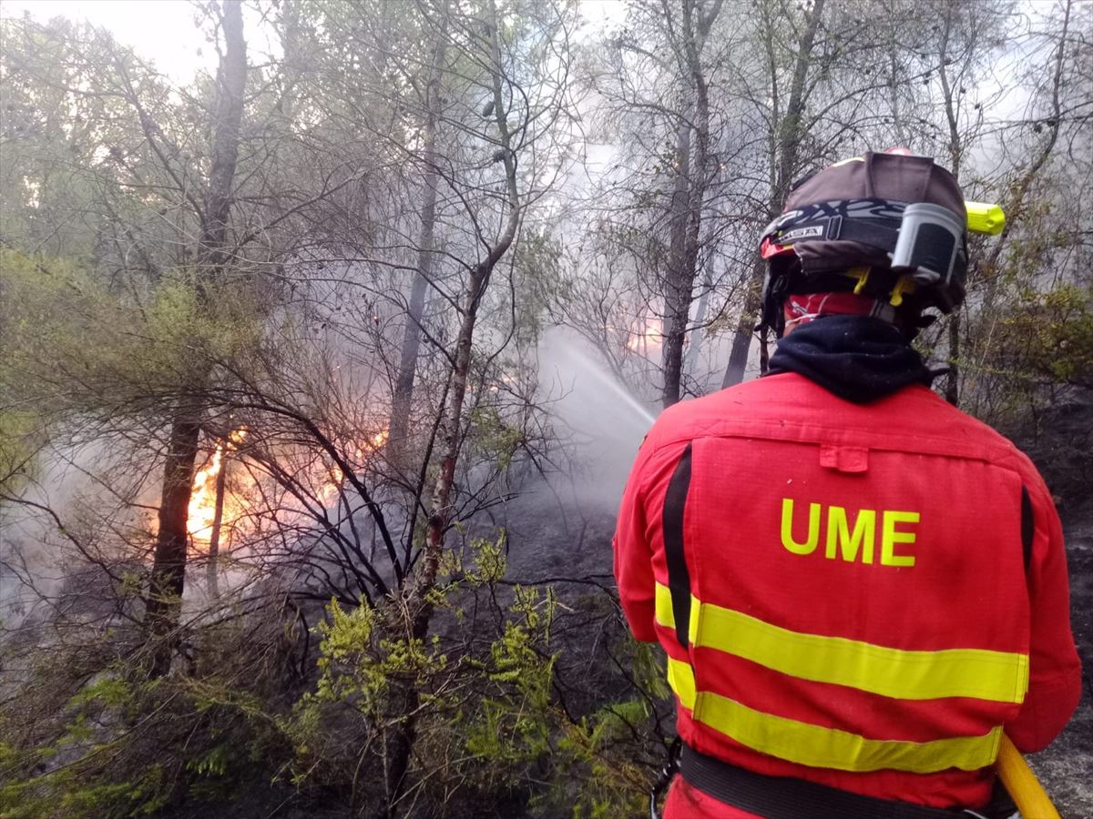 Incendio en el Valle de Mena, en Burgos. 