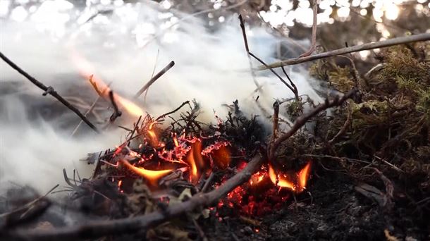 Incendio en Balmaseda. Imagen: EITB Media