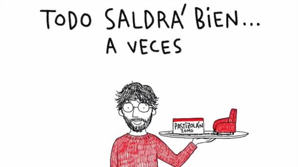 Portada del libro "Todo saldrá bien ( a veces )", de René Merino