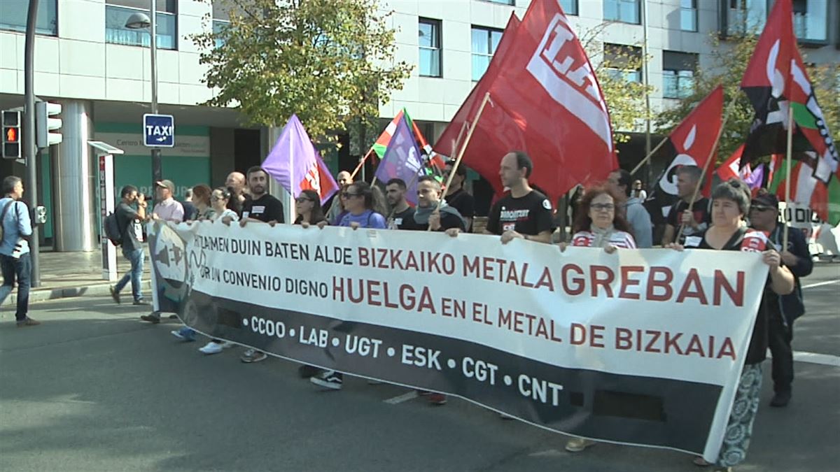 Una manifestación del metal de Bizkaia. Foto: EITB Media
