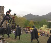''La ermita'' beldurrezko filmaren grabazioa bisitatu dugu, Leitzan