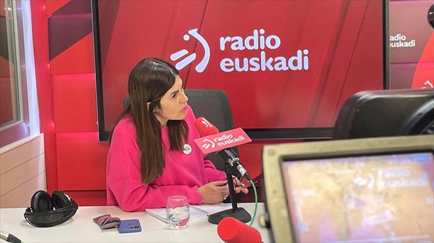 Miren Gorrotxategi, Elkarrekin Podemos-IUko bozeramailea. Argazkia: EITB MEDIA