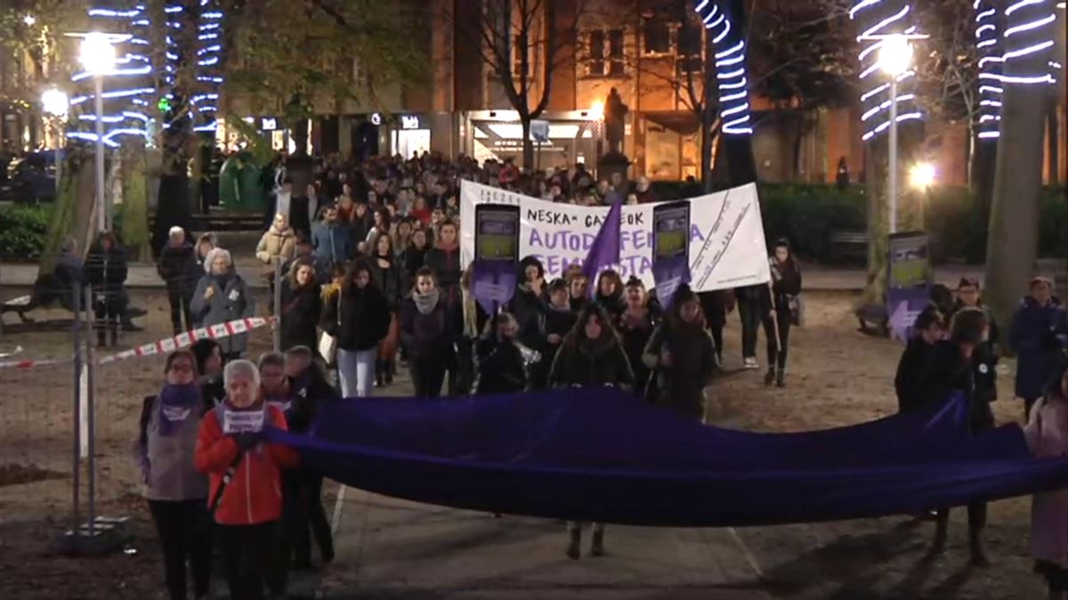 Manifestación en Vitoria-Gasteiz. Imagen: EITB