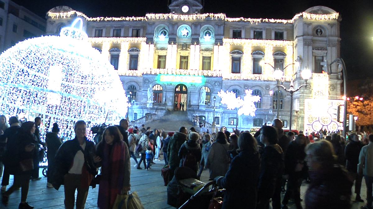 Luces de Navidad en Bilbao