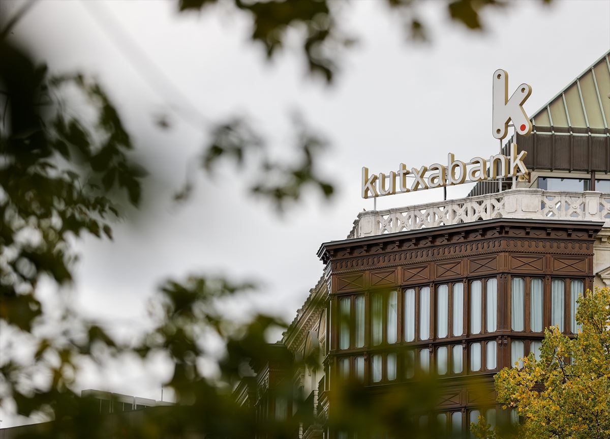 La sede de Kutxabank en Bilbao. 