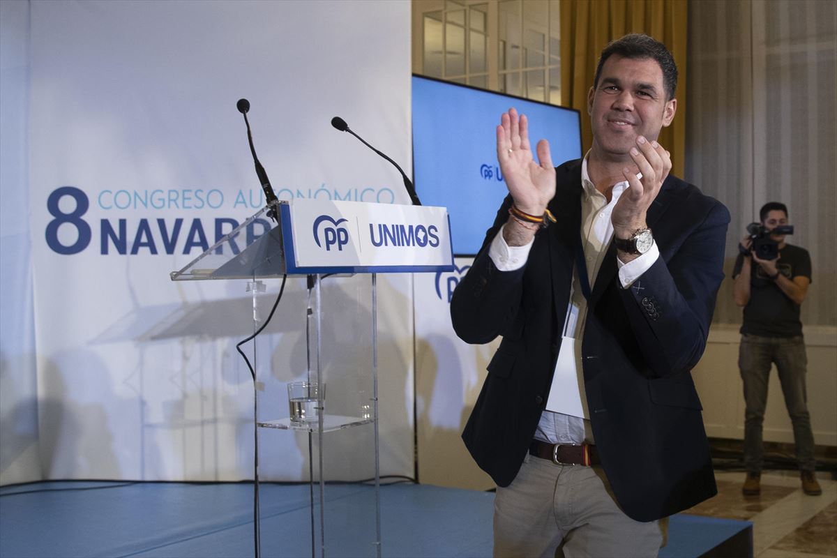 El nuevo presidente del PP de Navarra, Javier García. Foto: EFE