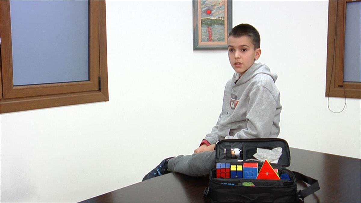 Jon Alberdi, 11 urteko Rubik kubo jokalari legazpiarra